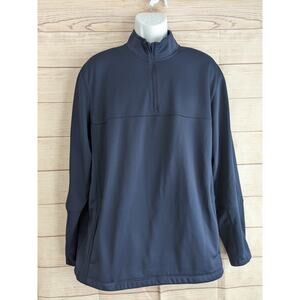 Nike Golf Adult Mens XL Pullover Therma Nike Fit Fleece Quarter Zip Navy